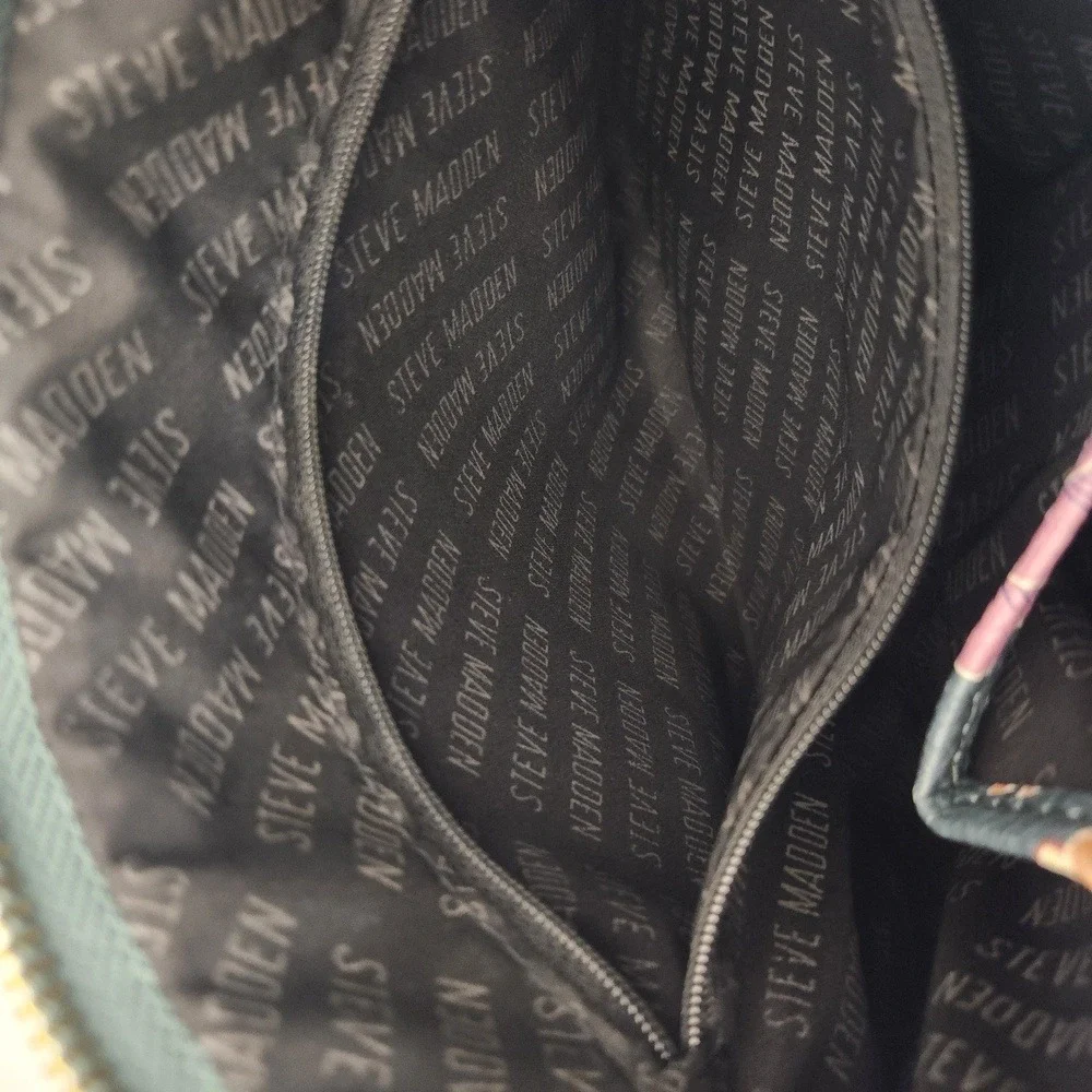 Steve Madden Clutch Bag Womens Size Standard Multicolor Floral Print Zipper - Picture 5 of 9